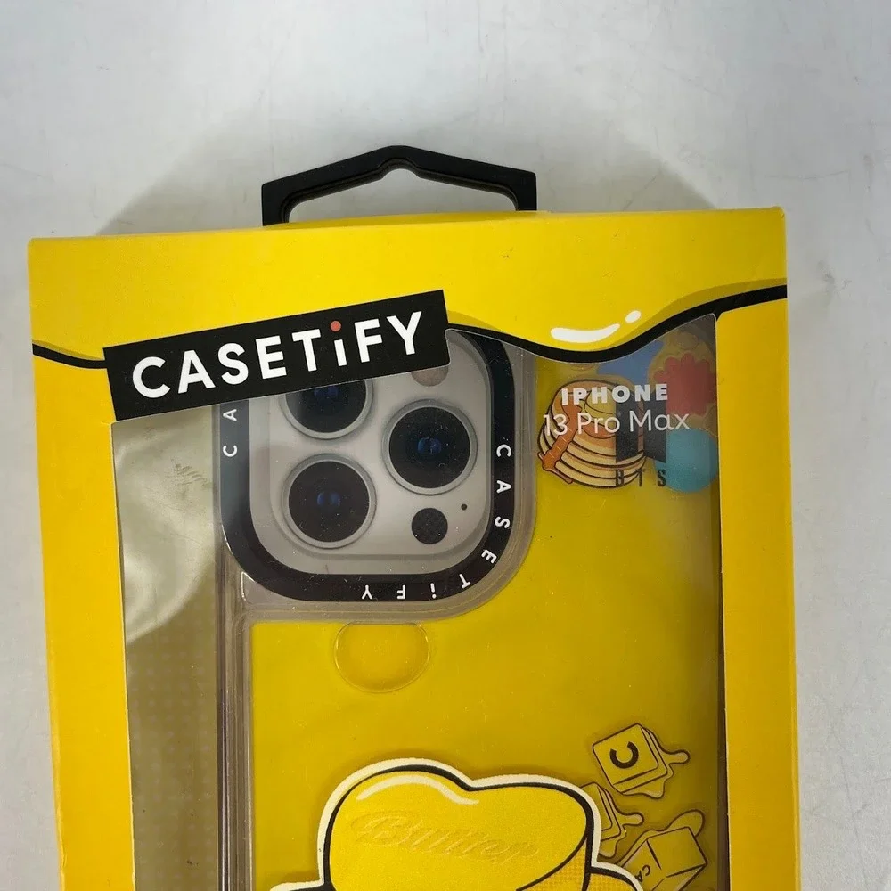 BTS x Casetify Butter iPhone 13 Pro Max Impact Case Yellow Heart K-Pop Merch NEW